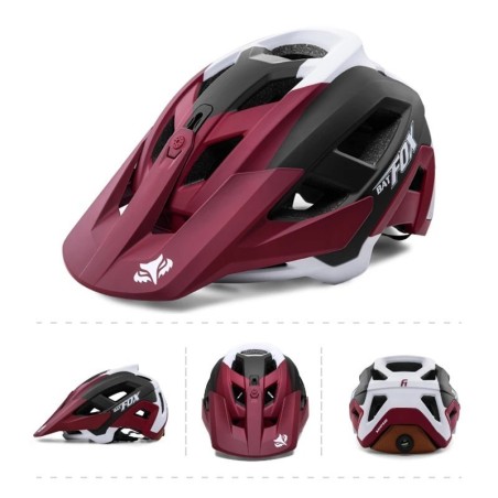 BATFOX-Integrated molding mountain bike helmet for men and women, cycling helmets, outdoor sports, headwear