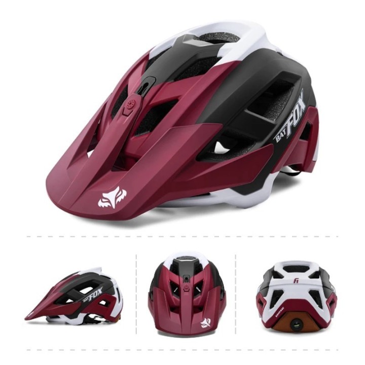 BATFOX-Casque de vélo de montagne à moulage intégré pour hommes et fem