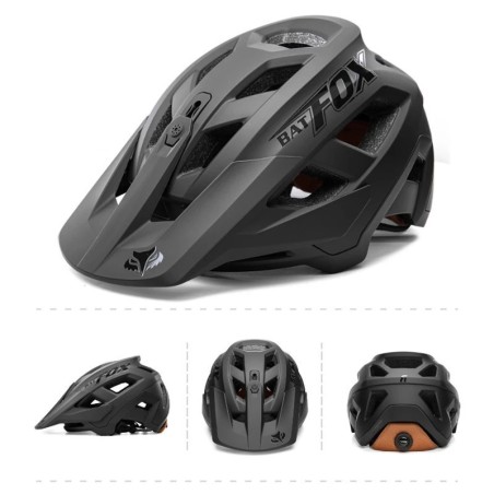 Capacete de mountain bike com moldagem integrada BATFOX para homens e mulheres, capacetes de ciclismo, esportes ao ar livre,