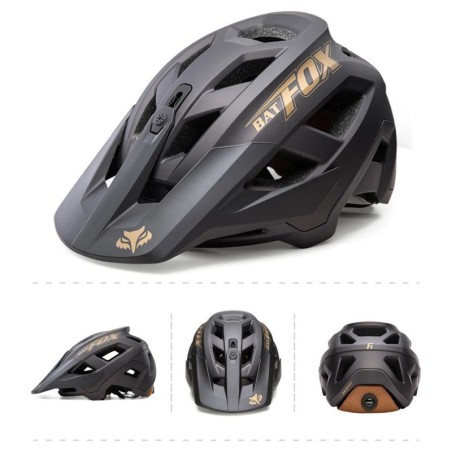 BATFOX-Integrated molding mountain bike helmet for men and women, cycling helmets, outdoor sports, headwear