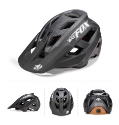 BATFOX-Casco de bicicleta de montaña con moldeado integrado para hombres y mujeres, cascos de ciclismo, deportes al aire libre,