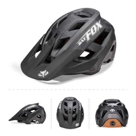 Capacete de mountain bike com moldagem integrada BATFOX para homens e mulheres, capacetes de ciclismo, esportes ao ar livre,