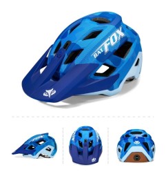 BATFOX-Casco da mountain bike con stampaggio integrato per uomo e donna, caschi da ciclismo, sport all'aria aperta, copricapo