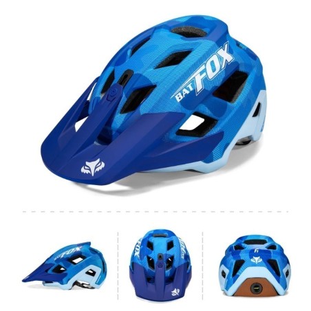 BATFOX-Casco de bicicleta de montaña con moldeado integrado para hombres y mujeres, cascos de ciclismo, deportes al aire libre,