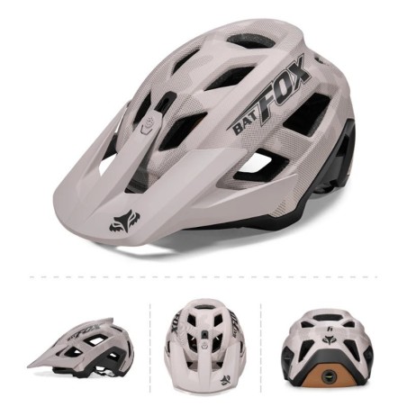 BATFOX-Integrated molding mountain bike helmet for men and women, cycling helmets, outdoor sports, headwear