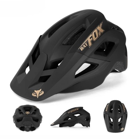 Capacete de mountain bike com moldagem integrada BATFOX para homens e mulheres, capacetes de ciclismo, esportes ao ar livre,