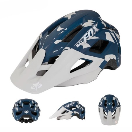Capacete de mountain bike com moldagem integrada BATFOX para homens e mulheres, capacetes de ciclismo, esportes ao ar livre,