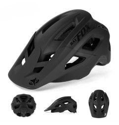 BATFOX-Casco de bicicleta de montaña con moldeado integrado para hombres y mujeres, cascos de ciclismo, deportes al aire libre,
