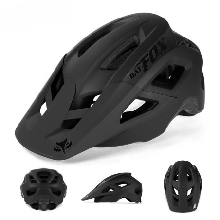 BATFOX-Casco de bicicleta de montaña con moldeado integrado para hombres y mujeres, cascos de ciclismo, deportes al aire libre,