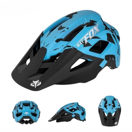 Capacete de mountain bike com moldagem integrada BATFOX para homens e mulheres, capacetes de ciclismo, esportes ao ar livre,