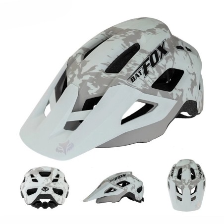 BATFOX-Casco de bicicleta de montaña con moldeado integrado para hombres y mujeres, cascos de ciclismo, deportes al aire libre,