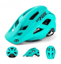 BATFOX-Casco de bicicleta de montaña con moldeado integrado para hombres y mujeres, cascos de ciclismo, deportes al aire libre,