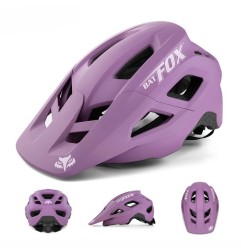 BATFOX-Casco de bicicleta de montaña con moldeado integrado para hombres y mujeres, cascos de ciclismo, deportes al aire libre,