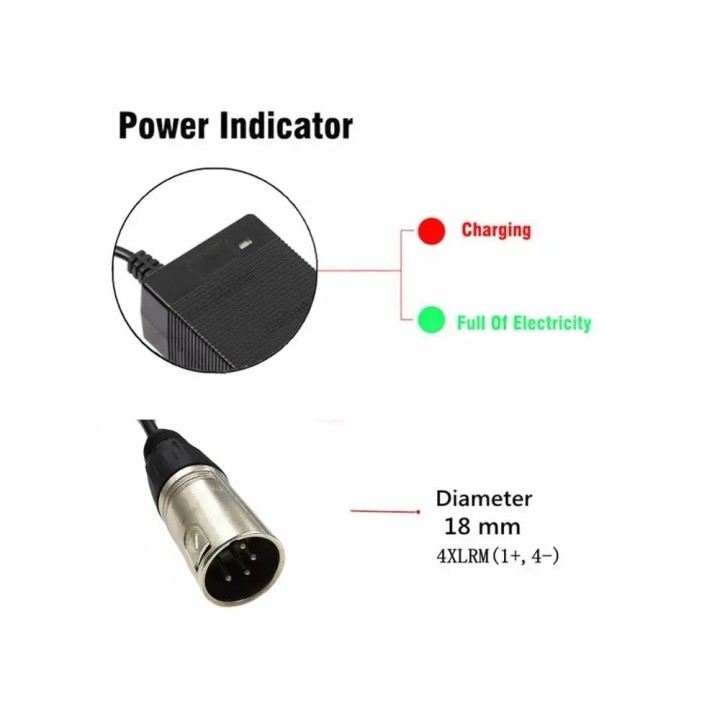 36V 42V 2A lithium battery charger for 36 lithium battery