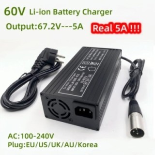 60V 67,2V/5A Schnellladegerät für 16S 60V Lithium-Batterieanschluss