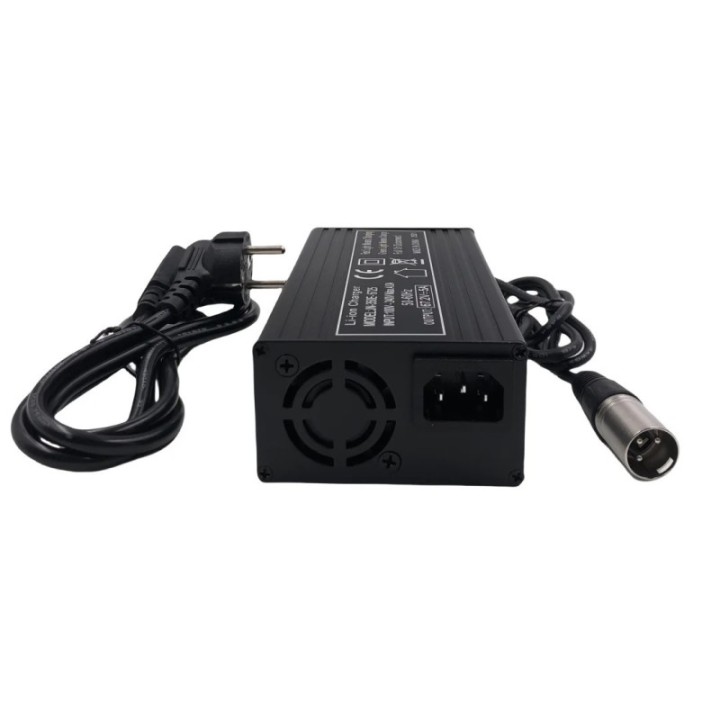 60V 67.2V/5A fast charger for 16S 60V lithium battery connec