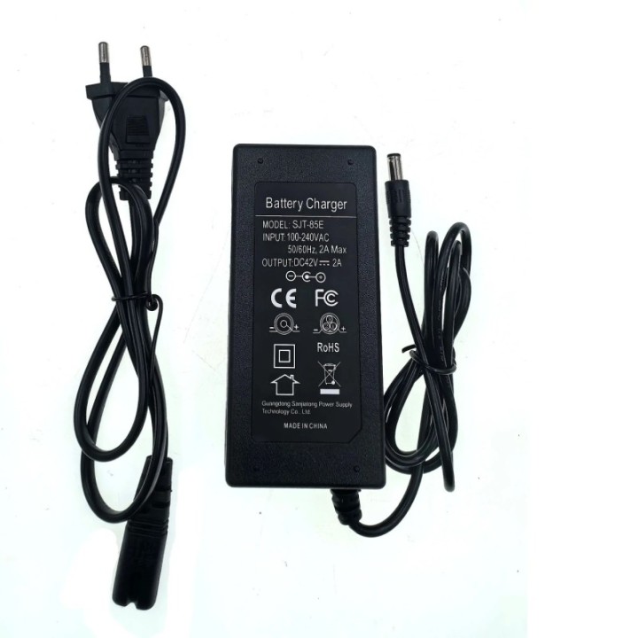 Chargeur Lithium Li-ion li-poly 42V 36V 2A pour batterie série 10 36V 