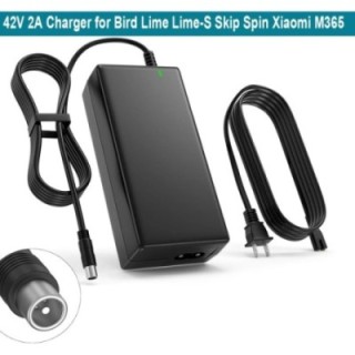 Cabo adaptador de carregador de energia 42V 2A para scooter elétrico