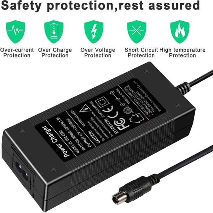 Kabel adaptera ładowarki 42V 2A do skutera elektrycznego