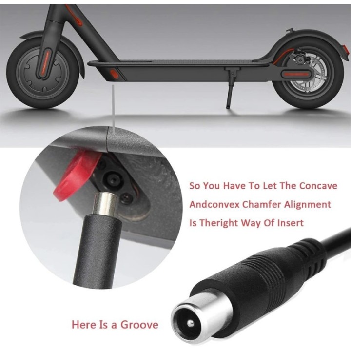 Câble adaptateur de chargeur d'alimentation 42V 2A pour Scooter électr