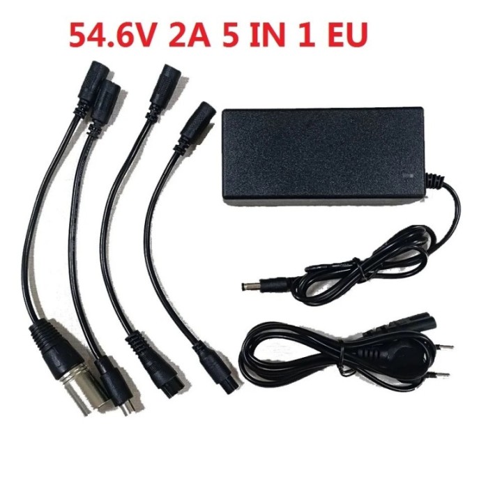 Adattatore per caricabatterie bilanciato per scooter elettrico 42V/54,6V 2A