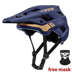 BATFOX Herren Fahrradhelm MTB Fahrradhelm Casco Bicicleta Mountainbike Casco Ciclismo Homme Mattschwarz Fahrradhelme