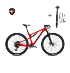 Twitter overlord M6100-12S freio a disco hidráulico am choque completo cauda macia fibra de carbono mountain bike com tubo de