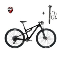 TWITTER OVERLORD M6100-12S Hydraulic Disc Brake AM Full Shock Soft Tail Carbon Fiber Mountain Bike With Seat Tube