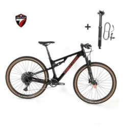 TWITTER OVERLORD M6100-12S Hydraulische Scheibenbremse AM Full Shock Soft Tail Carbonfaser-Mountainbike mit Sitzrohr