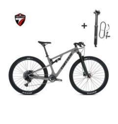 TWITTER OVERLORD M6100-12S Hydraulic Disc Brake AM Full Shock Soft Tail Carbon Fiber Mountain Bike With Seat Tube