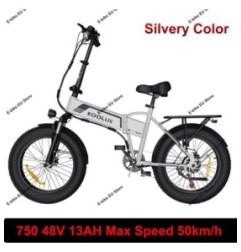 KOOLUX BK10SS Velocità massima 50 km/h Bicicletta elettrica pieghevole 20 pollici 750 W 48 V 13 Ah Batteria rimovibile All