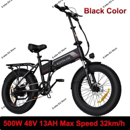 KOOLUX BK10SS Max. Geschwindigkeit 50 km/h, zusammenklappbares Elektrofahrrad, 20 Zoll, 750 W, 48 V, 13 Ah, abnehmbarer Akku,
