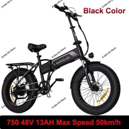 KOOLUX BK10SS Velocità massima 50 km/h Bicicletta elettrica pieghevole 20 pollici 750 W 48 V 13 Ah Batteria rimovibile All