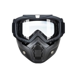 Lunettes de protection pour soudage électrique, visage intégral, transparent, HD, anti-buée, anti-sable, masque coupe-vent, poly