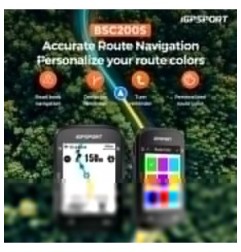 IGPSPORT BSC200S GPS navegación de ruta bicicleta ordenador pantalla colorida inalámbrico velocímetro de bicicleta ciclismo