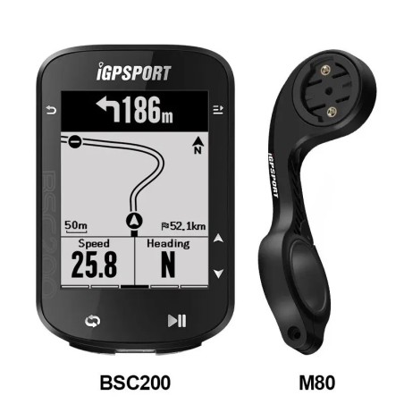 IGPSPORT-BSC200 Ciclocomputador GPS, OdomBicycle, Velocímetro Inalámbrico, Navegación por Carretera, ANT+ Bluet