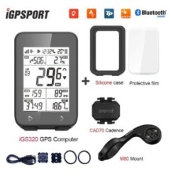 IGPSPORT IGS320 Computer da ciclismo wireless IPX7 Bluetooth 5.0 ANT+GPS Tachimetro durata batteria 72H