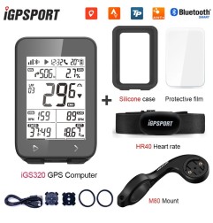 IGPSPORT IGS320 Ciclismo Computadora Inalámbrica IPX7 Bluetooth 5.0 ANT+GPS 72H Batería Duración Velocímetro