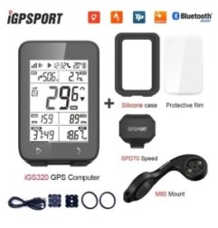 IGPSPORT IGS320 Computer da ciclismo wireless IPX7 Bluetooth 5.0 ANT+GPS Tachimetro durata batteria 72H