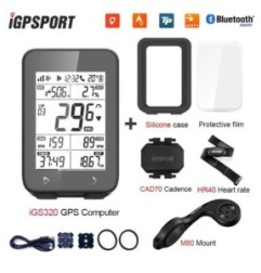 IGPSPORT – compteur de vélo sans fil IGS320, IPX7, Bluetooth 5.0 ANT + GPS, 72H d'autonomie de la batterie, compteur de vitesse,