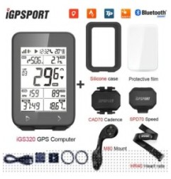 IGPSPORT IGS320 Wireless Cycling Computer IPX7 Bluetooth 5.0 ANT+GPS 72H Battery Life Speedometer