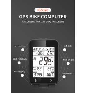 IGPSPORT IGS320 Wireless Cycling Computer IPX7 Bluetooth 5.0 ANT+