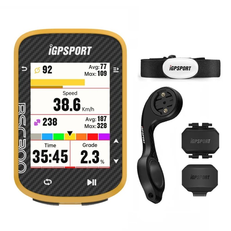 IGPSPORT BSC300 ordinateur de vélo GPS cyclisme carte mondiale Navigation ordinateur de cyclisme sans fil Support 8 types de cap