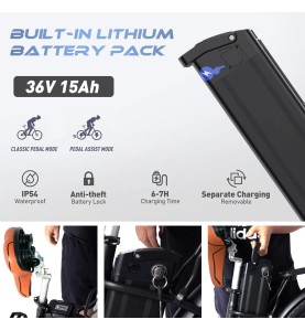 HITWAY Elektrofahrrad für Erwachsene, 28 Zoll Elektro-Citybike