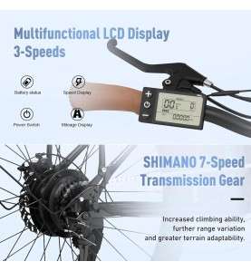 Bicicletta elettrica HITWAY per adulti, bici da città elettrica da 28 pollici