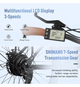 HITWAY Elektrofahrrad für Erwachsene, 28 Zoll Elektro-Citybike