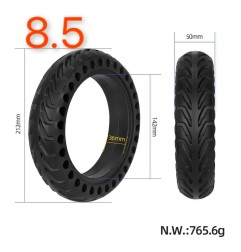Solid Scooter Tyre, 8.5 x 2.00, Black - width - 34 mm, compatible with all brands