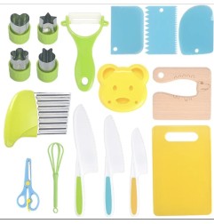 Juguete de cocina para niños – Juego de utensilios para niños de 17 piezas