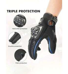 Luvas de Moto Racing Táteis Whenspeed Leves 150g