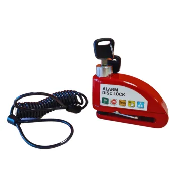 WHENSPEED - Lucchetto Antifurto Rosso con Allarme per Monopattino Elettrico